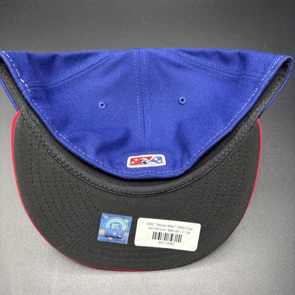 Oklahoma City Comets Hat Cap New Era 59Fifty OKC Abner 89er Fitted 7 7/8 MiLB - Picture 5 of 6
